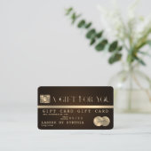 Modern Chic Credit Kaart Gift Kaart Certificaat (Staand voorkant)