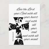 modern CHic CROSS + BIBLE VERSE | Briefkaart (Voorkant)