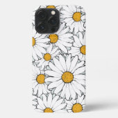 Modern Chic Daisy Floral Pattern Waterverf iPhone Hoesje (Achterkant)