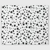 Modern Chic Dalmatian Dog Animal Print Pattern Cadeaupapier (Vlak)