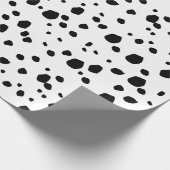 Modern Chic Dalmatian Dog Animal Print Pattern Cadeaupapier (Hoek)