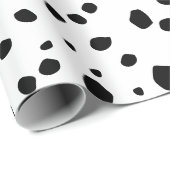 Modern Chic Dalmatian Dog Animal Print Pattern Cadeaupapier (Rol Hoek)