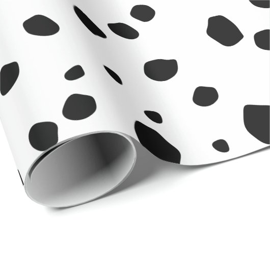Modern Chic Dalmatian Dog Animal Print Pattern Cadeaupapier (Rol Hoek)