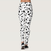 Modern Chic Dalmatian Dog Animal Print Pattern Leggings (Achterkant)