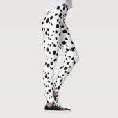 Modern Chic Dalmatian Dog Animal Print Pattern Leggings (Rechts)