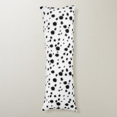 Modern Chic Dalmatian Dog Animal Print Pattern Lichaamskussen (Voorkant Verticaal)