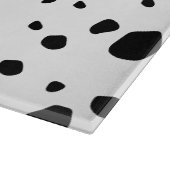 Modern Chic Dalmatian Dog Animal Print Pattern Snijplank (Hoek)