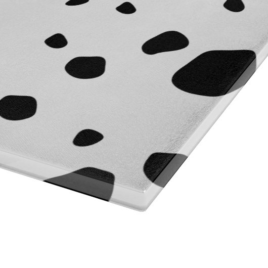 Modern Chic Dalmatian Dog Animal Print Pattern Snijplank (Hoek)
