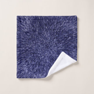 Modern, chic design in dark blue, glitter effect washandje