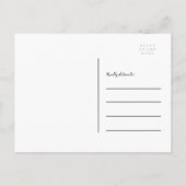 Modern Chic Eenhoorn Waterverf Meisje Baby shower Uitnodiging Briefkaart (Achterkant)