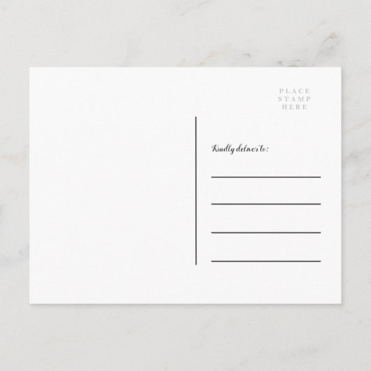 Modern Chic Eenhoorn Waterverf Meisje Baby shower Uitnodiging Briefkaart (Achterkant)