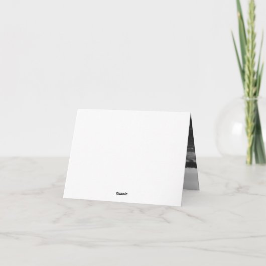 Modern Chic Eenvoudig Script Trouwfoto Dank u Notitiekaartje (Achterkant)