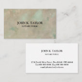 Modern chic elegant noary public visitekaartje (Voorkant / Achterkant)