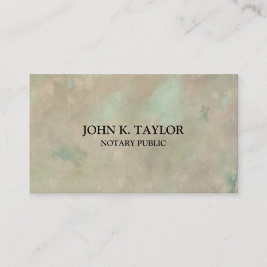 Modern chic elegant noary public visitekaartje (Voorkant)