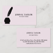 Modern chic elegant notaris public visitekaartje (Voorkant / Achterkant)