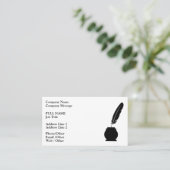 Modern chic elegant notaris public visitekaartje (Staand voorkant)