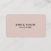 Modern chic elegant notaris public visitekaartje (Voorkant)