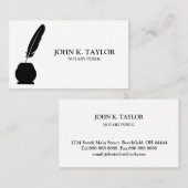 Modern chic elegant notaris public visitekaartje (Voorkant / Achterkant)