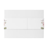 Modern Chic Elegant Romantic Pink Rose Wedding Uitnodigingen Wikkel (Achterkant Voorbeeld)