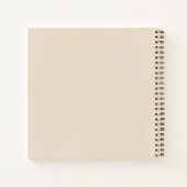 Modern Chic Elegant Sandy Beige Wedding Guest Book Notitieboek (Achterkant)