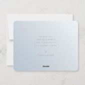 Modern Chic Elegant Snowflake Feestdagenkaart (Achterkant)