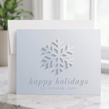 Modern Chic Elegant Snowflake