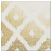 Modern chic faux gold leaf ikat patroon stof (Close Up)