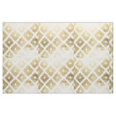 Modern chic faux gold leaf ikat patroon stof (Fat Quarter)