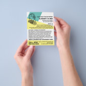 Modern Chic Floral Model, plastische chirurg/chiru Flyer (Hand)