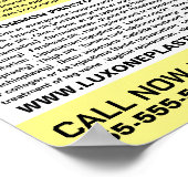 Modern Chic Floral Model, plastische chirurg/chiru Poster (Hoek)