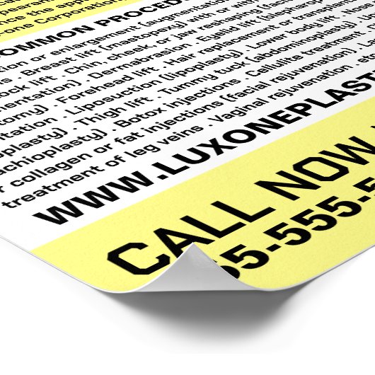 Modern Chic Floral Model, plastische chirurg/chiru Poster (Hoek)