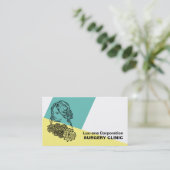 Modern Chic Floral Model, plastische chirurg/chiru Visitekaartje (Staand voorkant)