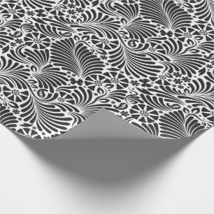 Modern Chic Floral Pattern Cadeaupapier