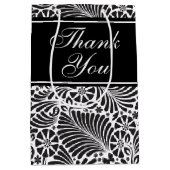 Modern Chic Floral Pattern - Gepersonaliseerd Medium Cadeauzakje (Voorkant)