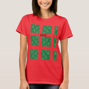 Modern Chic Floral Pattern T-Shirt