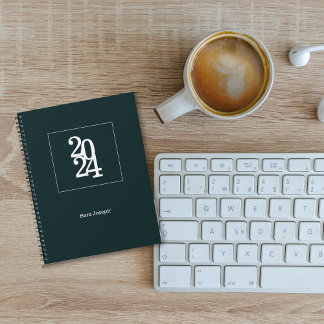 Modern Chic Forest groen Maandelijks wekelijks Planner