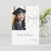Modern Chic Foto's Afstuderen Kaart (Staand voorkant)