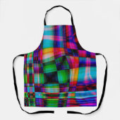 Modern Chic Funky Tartan Pset Schort (Voorkant)