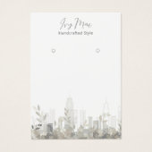 Modern Chic gebladerte gebouwen ontwerp Kaart (Voorkant)