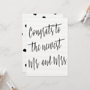 Modern Chic "Gefeliciteerd met het nieuws meneer e Kaart