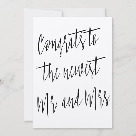 Modern Chic "Gefeliciteerd met het nieuws meneer e Kaart (Voorkant)