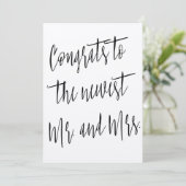 Modern Chic "Gefeliciteerd met het nieuws meneer e Kaart (Staand voorkant)