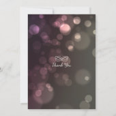 Modern Chic Glitter Bokeh Bachelorette Party Kaart (Achterkant)