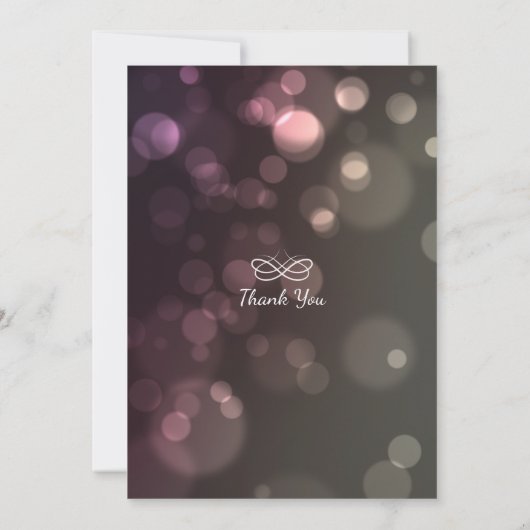 Modern Chic Glitter Bokeh Bachelorette Party Kaart (Achterkant)