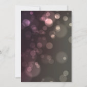 Modern Chic Glitter Bokeh Bridal Shower Kaart (Achterkant)