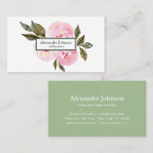 Modern Chic Gold Leaf Folie Luxe Visitekaartje (Voorkant / Achterkant)