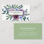 Modern Chic Gold Leaf Folie Luxe Visitekaartje (Voorkant / Achterkant)