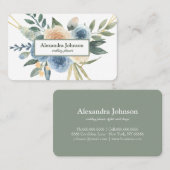 Modern Chic Gold Leaf Folie Luxe Visitekaartje (Voorkant / Achterkant)