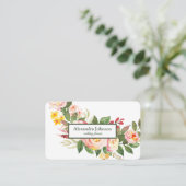 Modern Chic Gold Leaf Folie Luxe Visitekaartje (Staand voorkant)