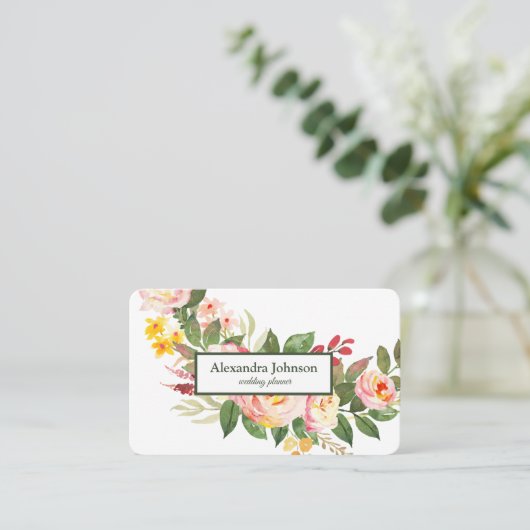 Modern Chic Gold Leaf Folie Luxe Visitekaartje (Staand voorkant)